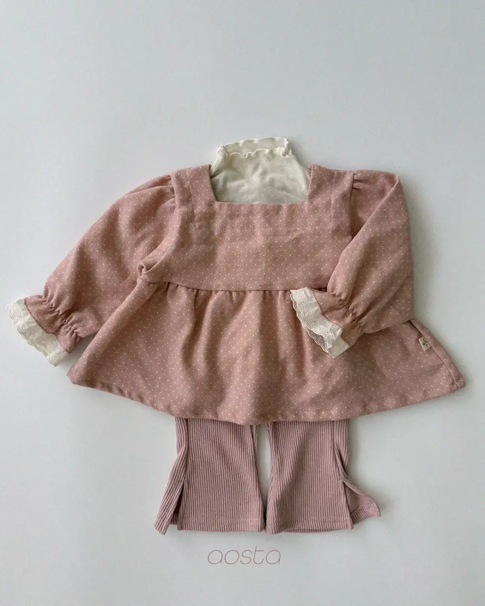 트임바지 핑크17 <b>Aosta褲子</b>Autumn 비비바지 60-115cm