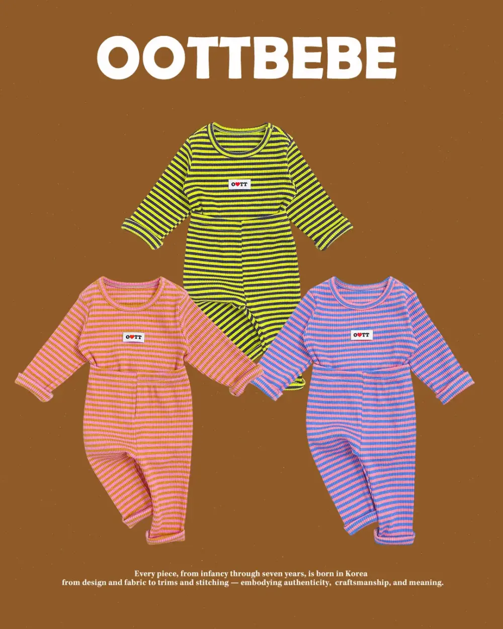<b>OOTTBEBE套裝</b>Winter 호피니트셋업 65-115cm