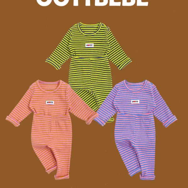 <b>OOTTBEBE套裝</b>Winter 호피니트셋업 65-115cm