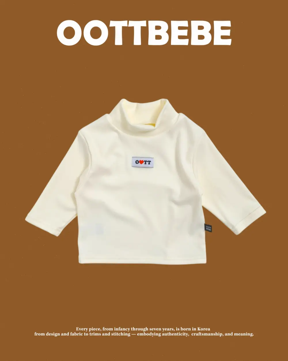 <b>OOTTBEBE上衣</b>Winter 말랑목폴라T 65-115cm