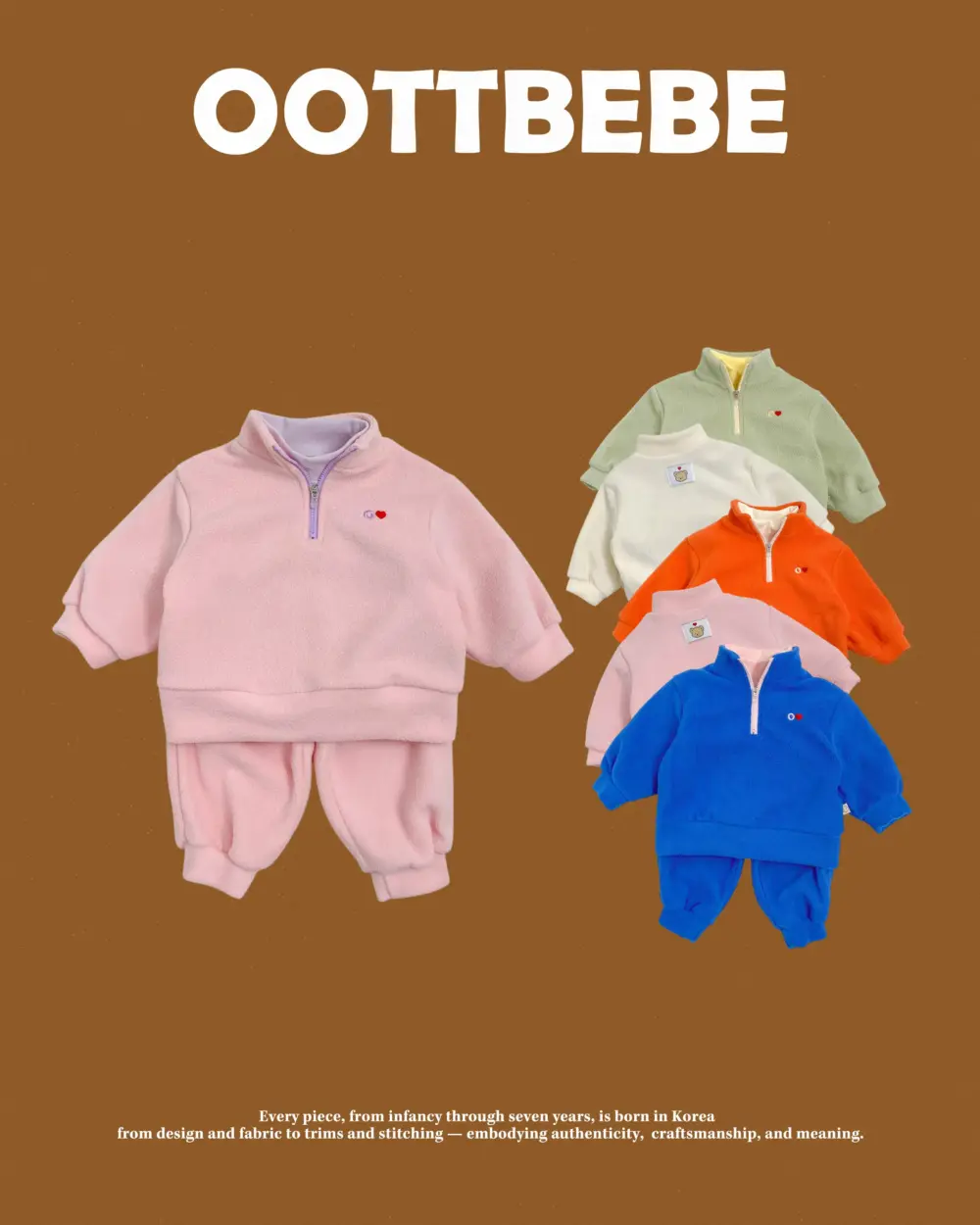 <b>OOTTBEBE套裝</b>Winter 뽀송이아노락상하복 65-115cm