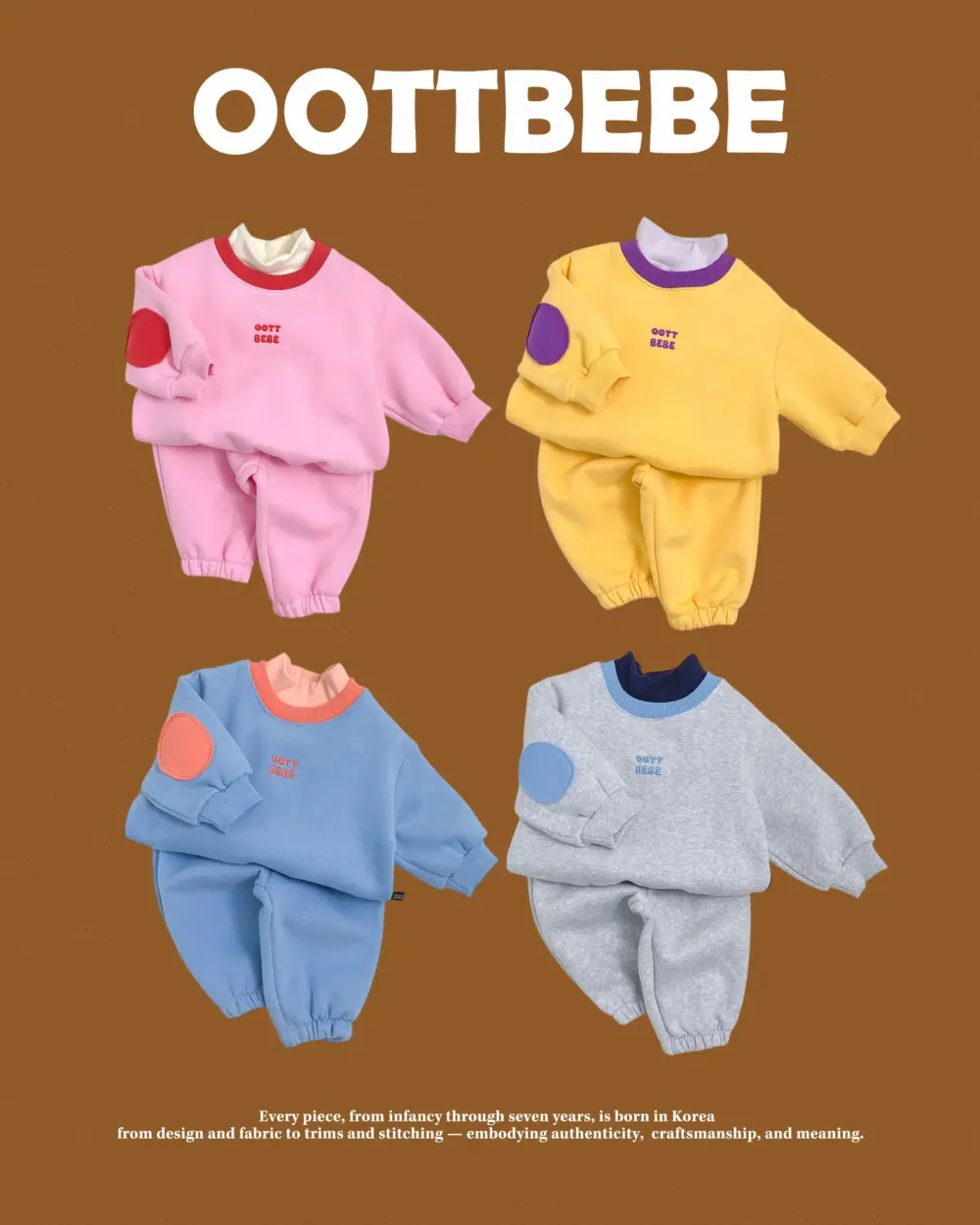 <b>OOTTBEBE套裝</b>Winter 삐에로상하복 65-115cm