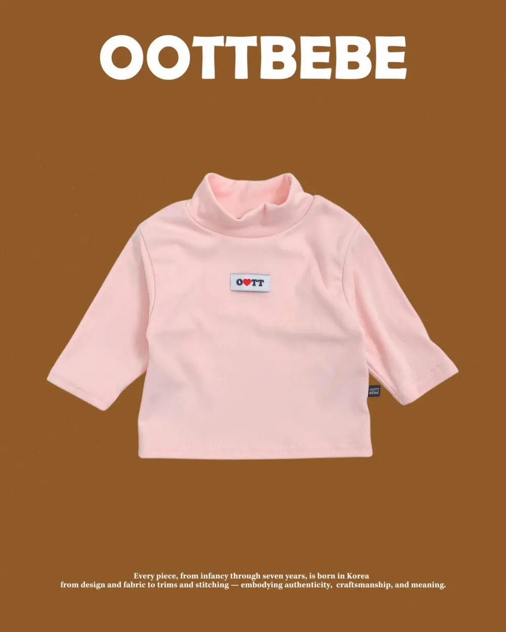 <b>OOTTBEBE上衣</b>Winter 말랑목폴라T 65-115cm