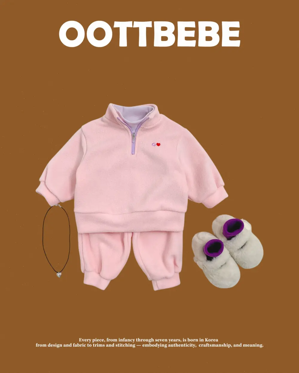 <b>OOTTBEBE套裝</b>Winter 뽀송이아노락상하복 65-115cm