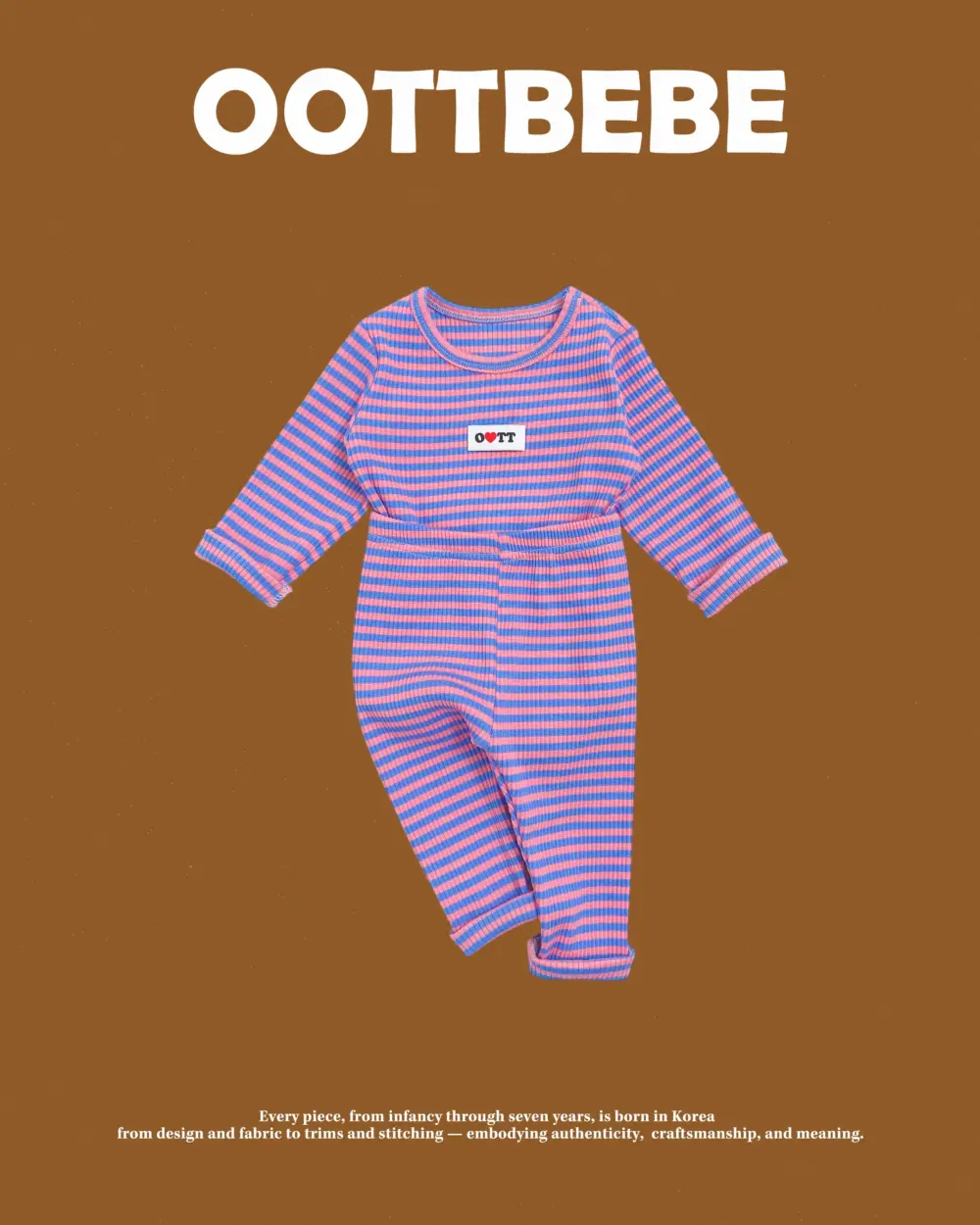 <b>OOTTBEBE套裝</b>Winter 호피니트셋업 65-115cm