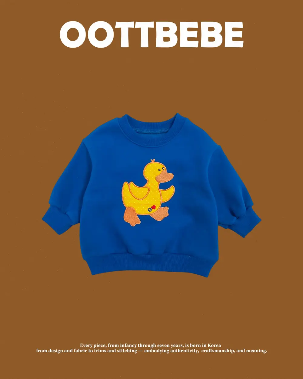 <b>OOTTBEBE上衣</b>Winter 오리맨투맨 65-115cm