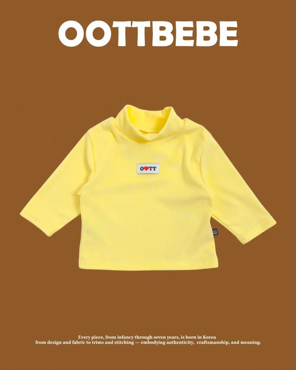 <b>OOTTBEBE上衣</b>Winter 말랑목폴라T 65-115cm