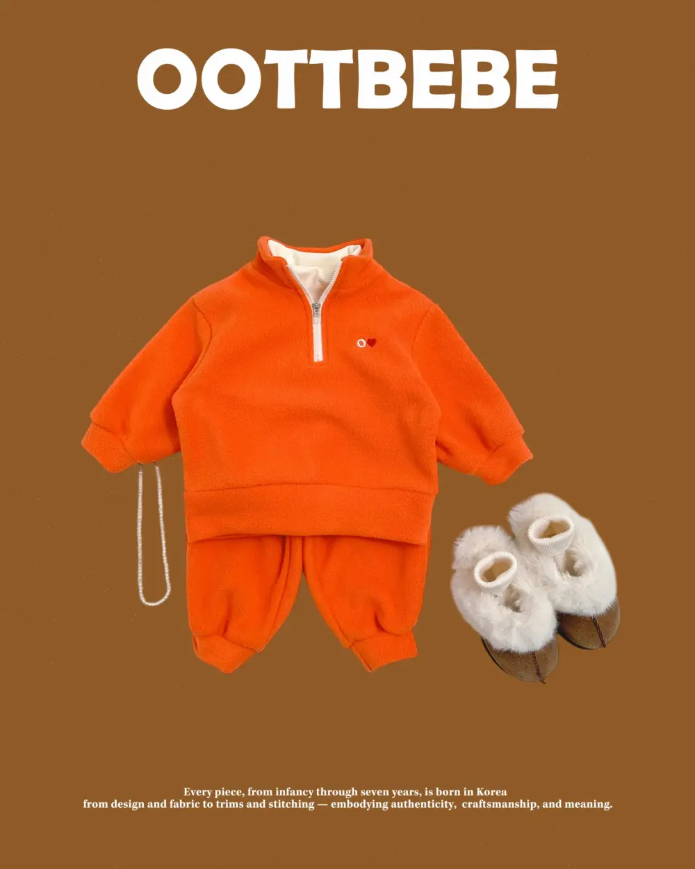 <b>OOTTBEBE套裝</b>Winter 뽀송이아노락상하복 65-115cm