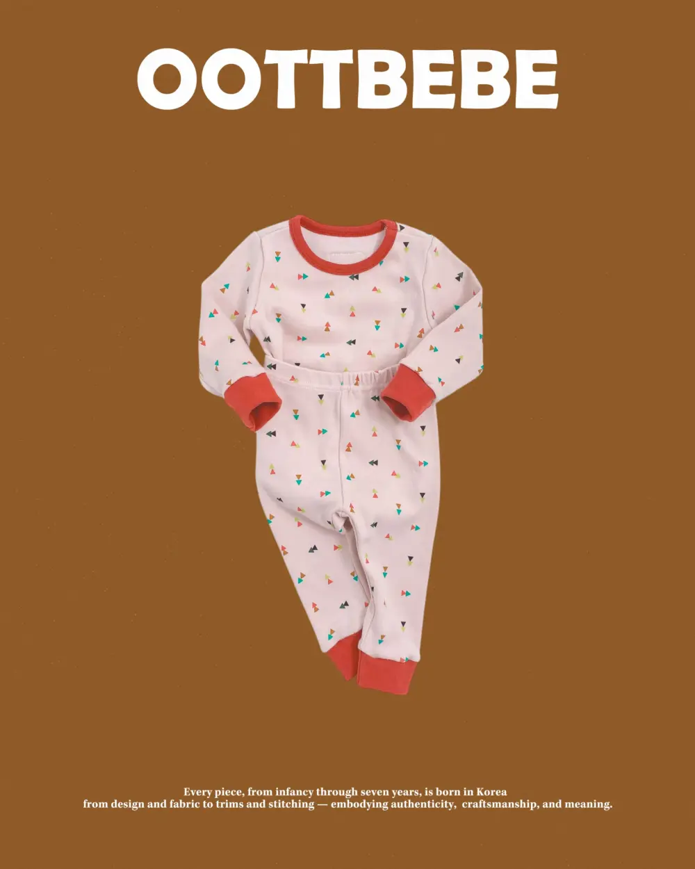 <b>OOTTBEBE套裝</b>Winter 세모네모실내복 65-115cm