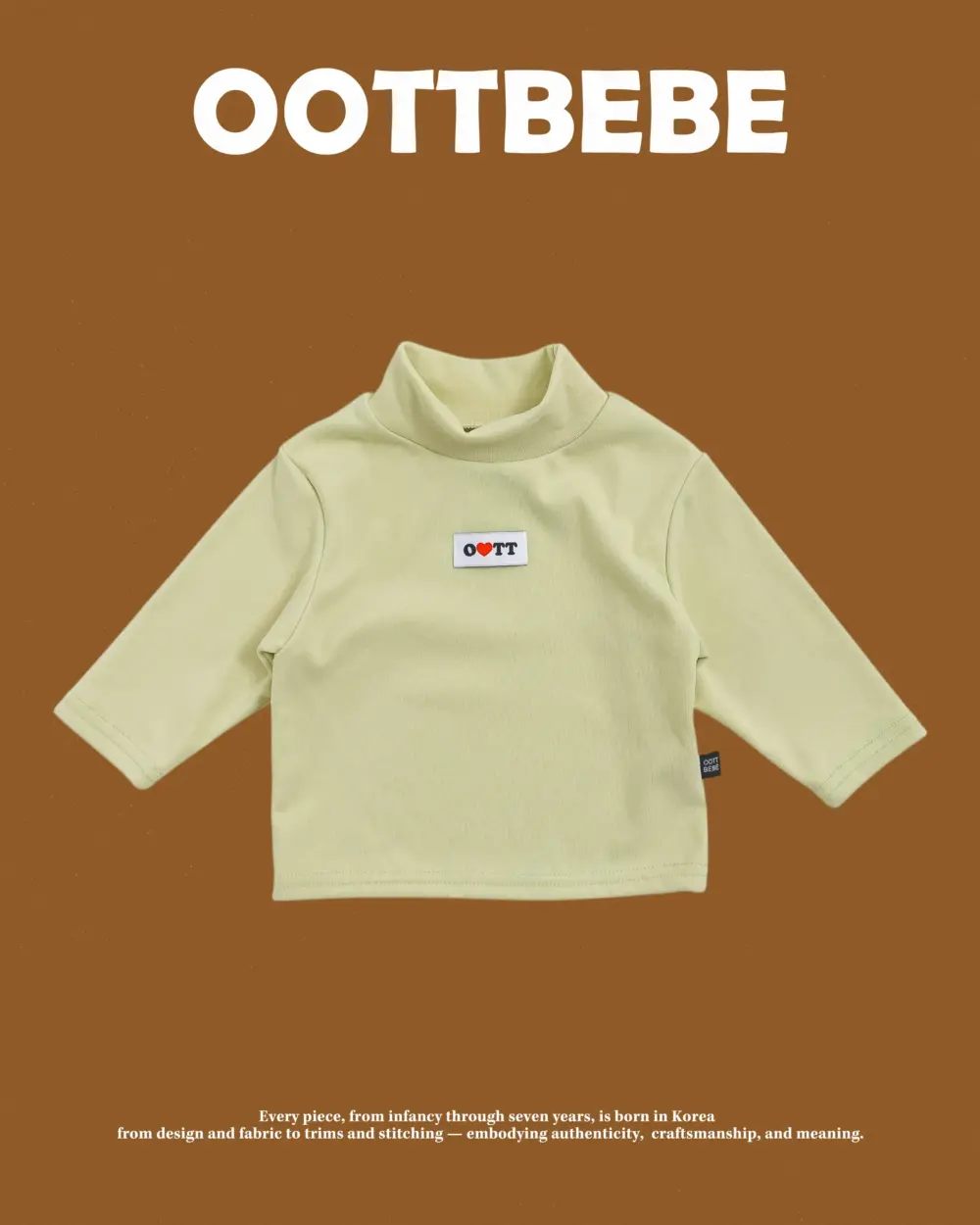 <b>OOTTBEBE上衣</b>Winter 말랑목폴라T 65-115cm