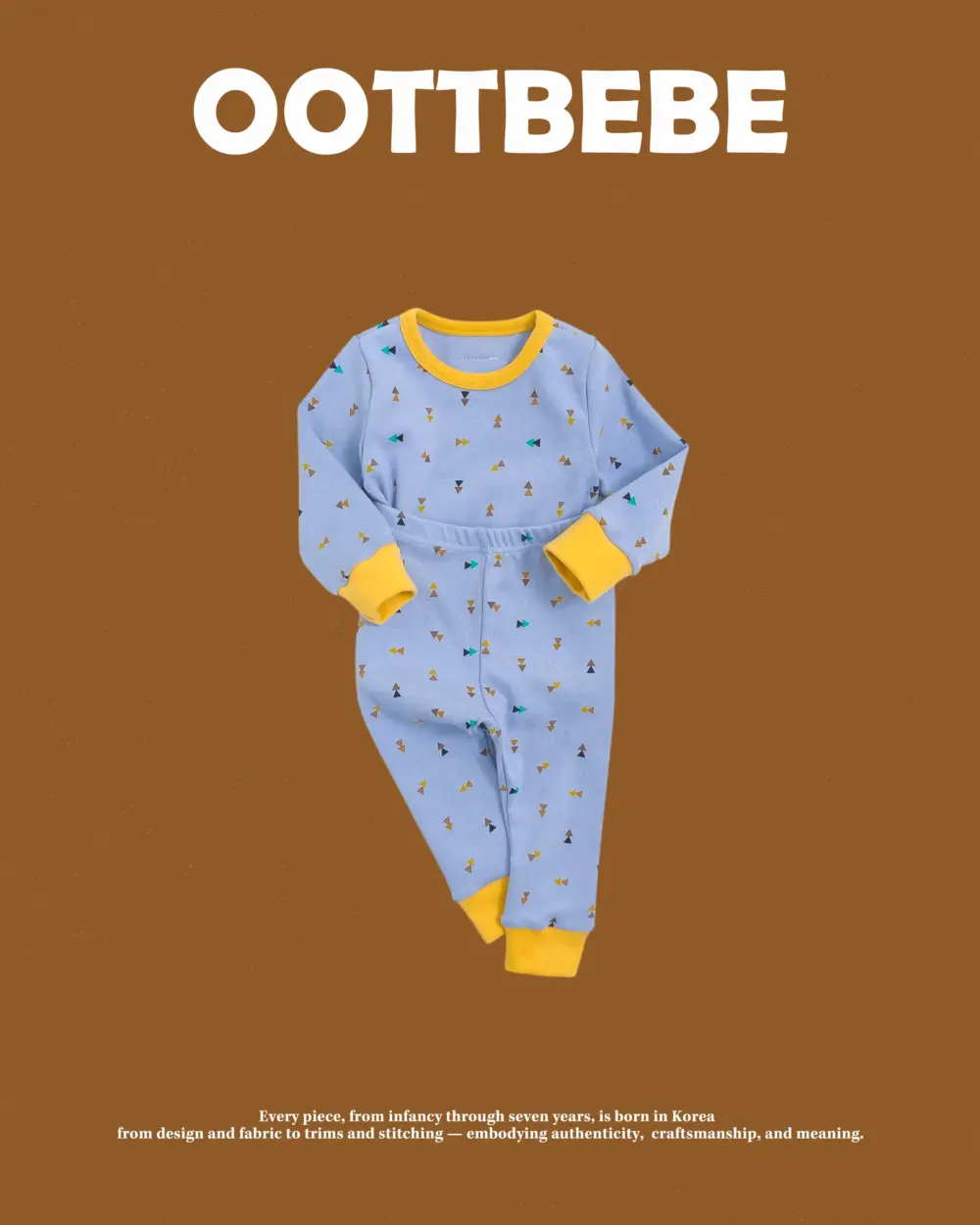 <b>OOTTBEBE套裝</b>Winter 세모네모실내복 65-115cm