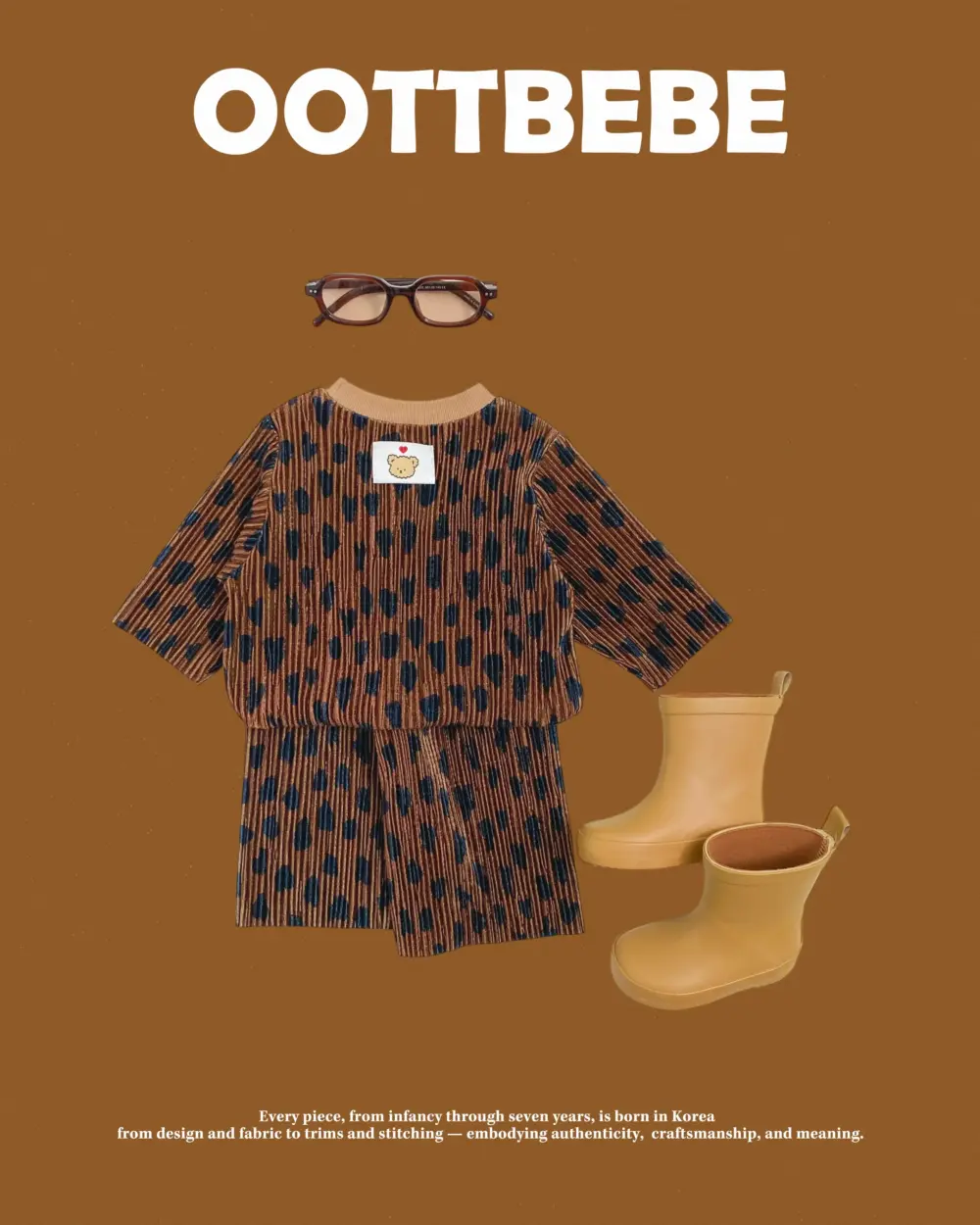 <b>OOTTBEBE套裝</b>Winter 벨벳호피상하복 65-115cm
