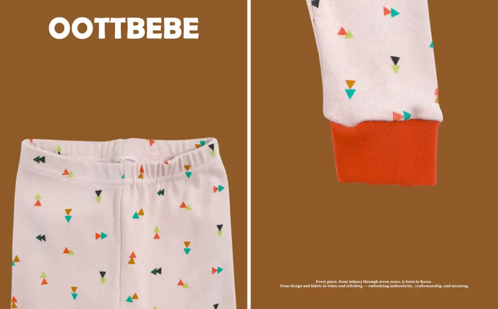 <b>OOTTBEBE套裝</b>Winter 세모네모실내복 65-115cm