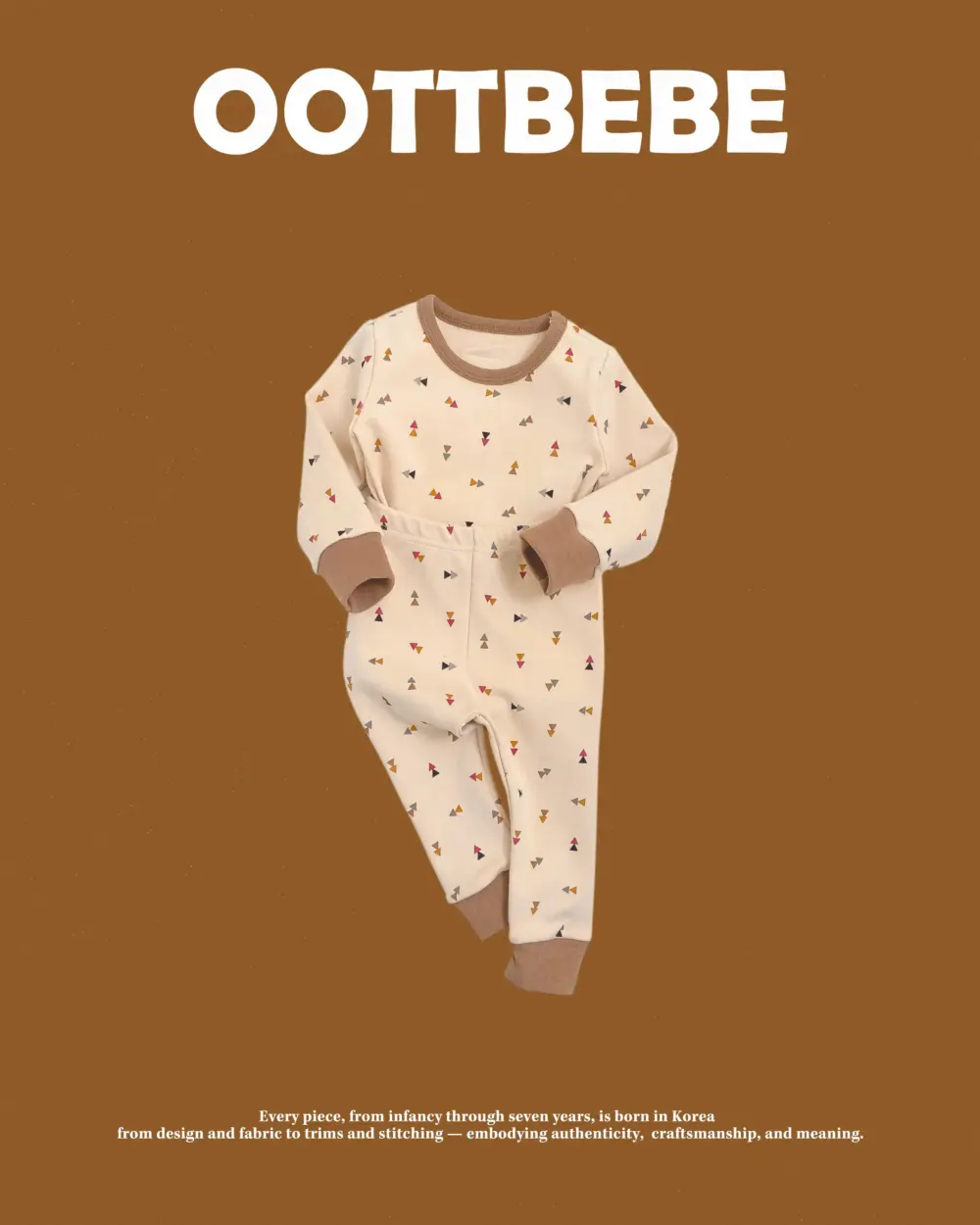 <b>OOTTBEBE套裝</b>Winter 세모네모실내복 65-115cm