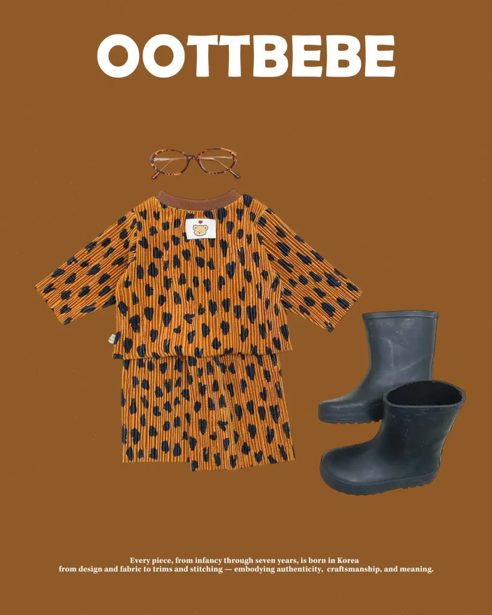 <b>OOTTBEBE套裝</b>Winter 벨벳호피상하복 65-115cm