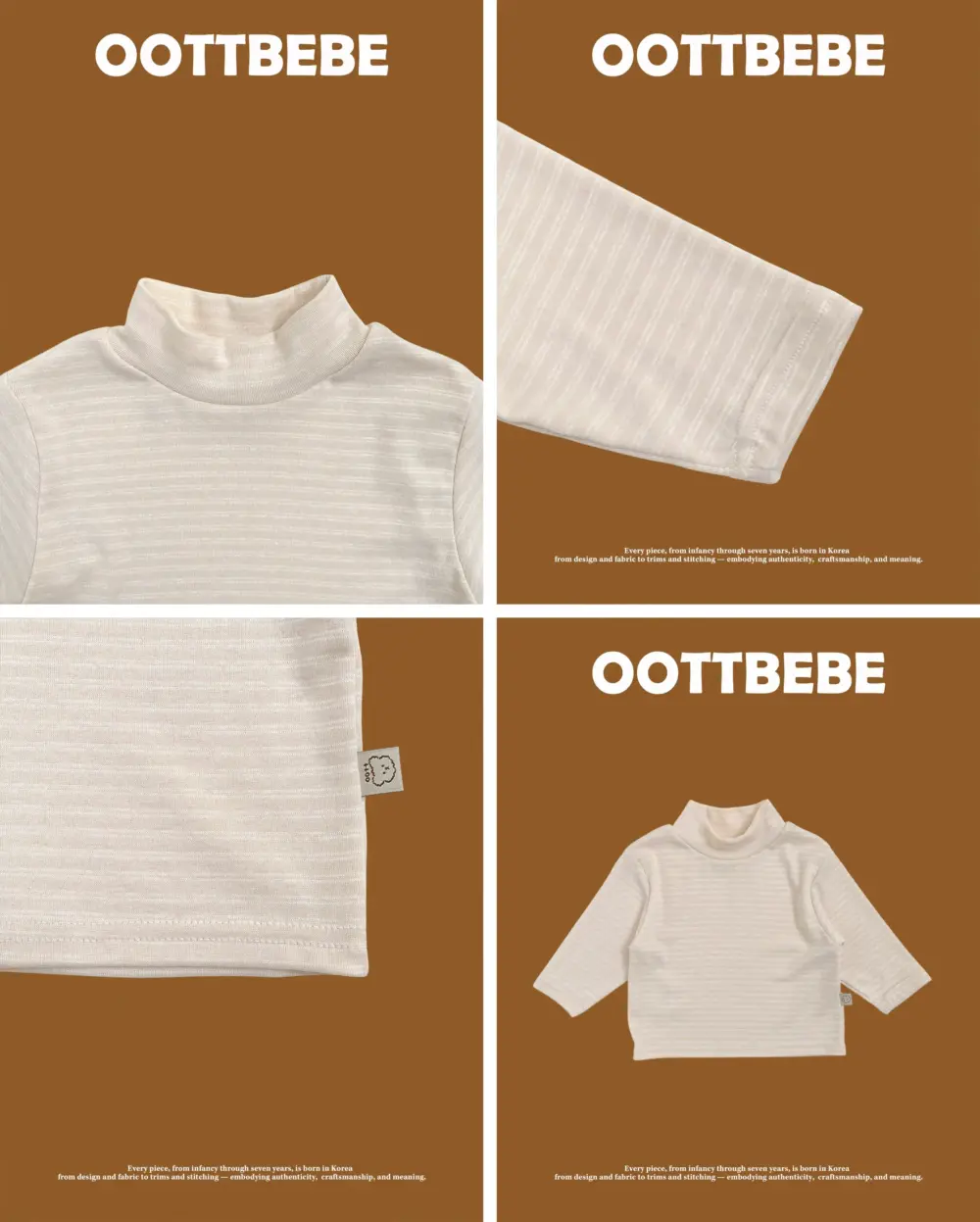 <b>OOTTBEBE上衣</b>Winter 모찌목폴라T 65-115cm