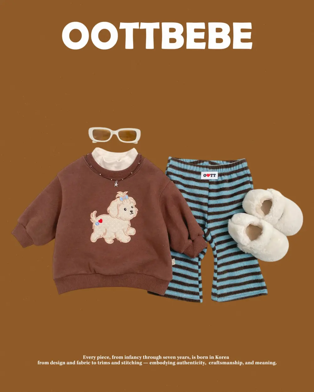 <b>OOTTBEBE上衣</b>Winter 퍼피맨투맨 65-115cm