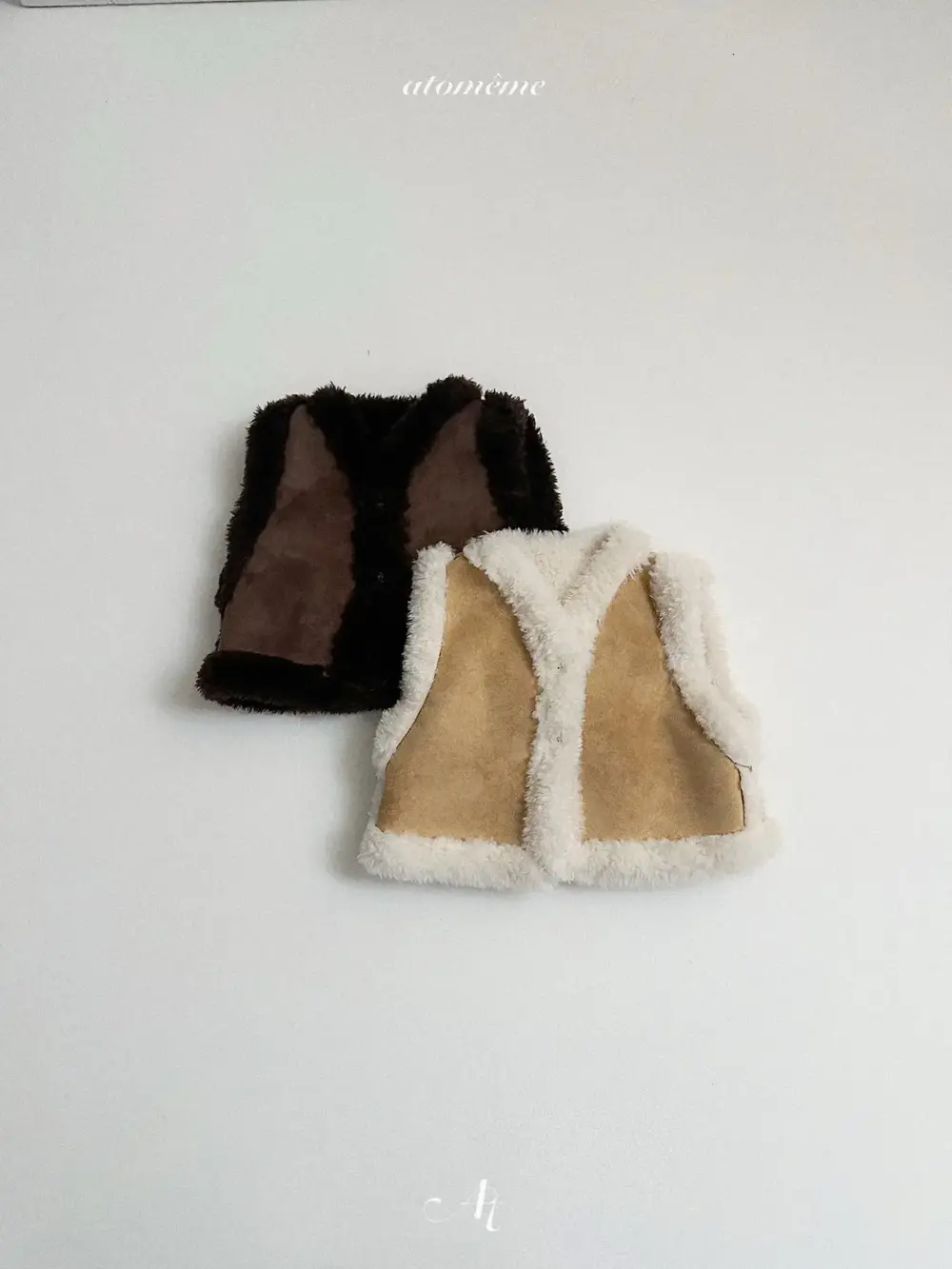 <b>Atomeme背心</b>Winter  리버시블 무스탕 70-110cm