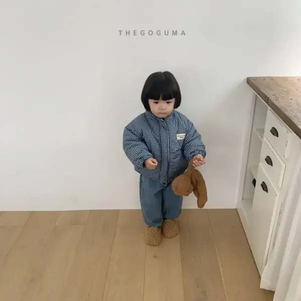 1 <b>THEGOGUMA 外套</b>Winter 체크 패딩점퍼 85-142cm