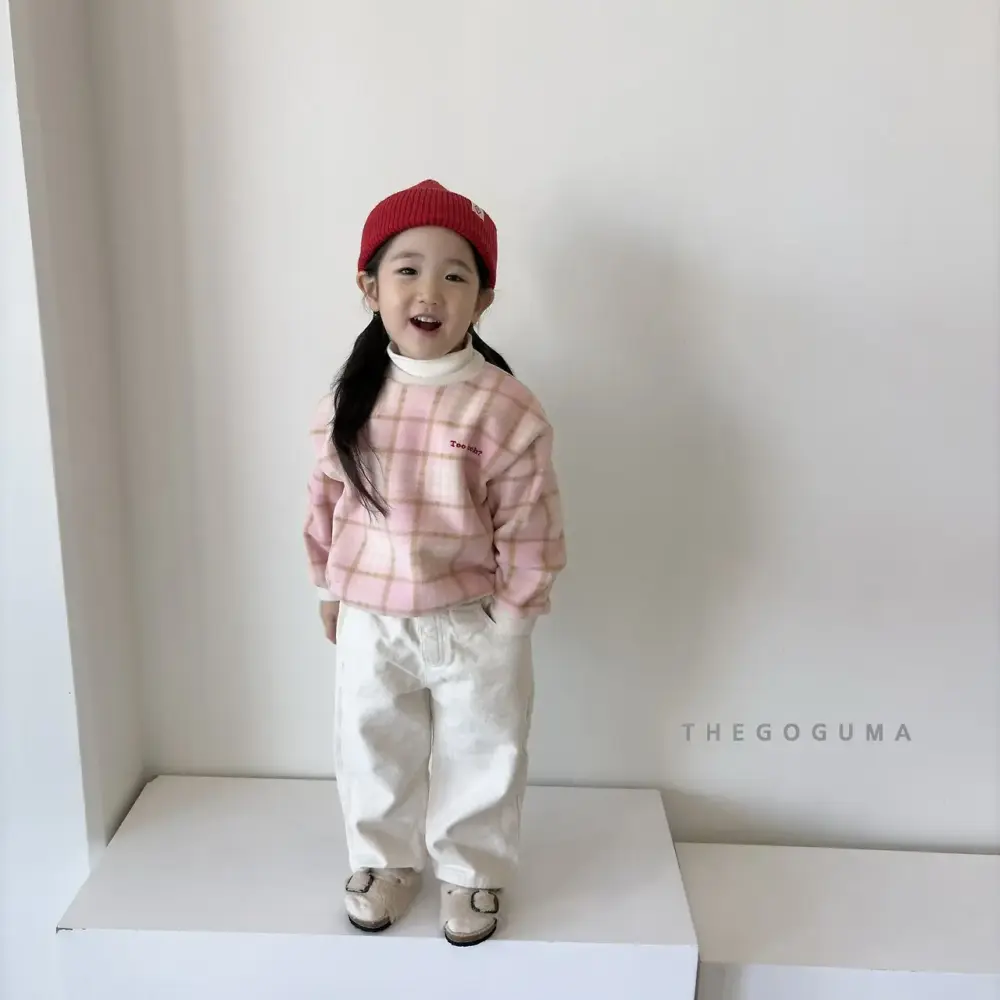 <b>THEGOGUMA 上衣</b>Winter 체크 퐁 MTM 85-142cm