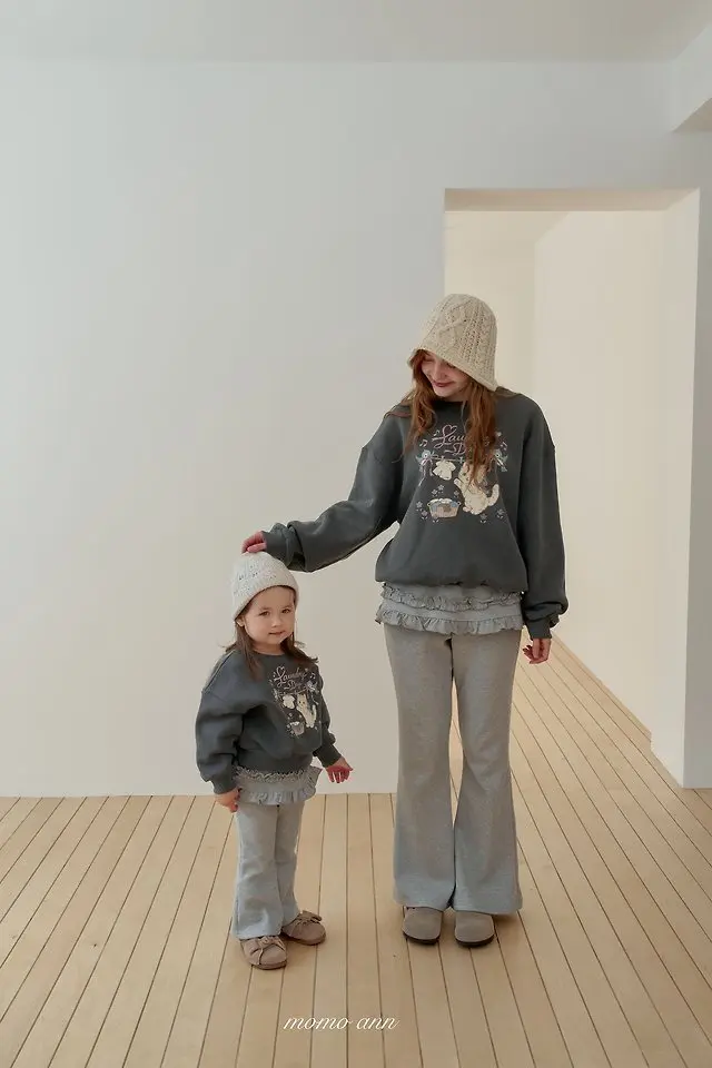 <b>momoann親子裝</b>Winter 피그캣맨투맨 90-140cm
