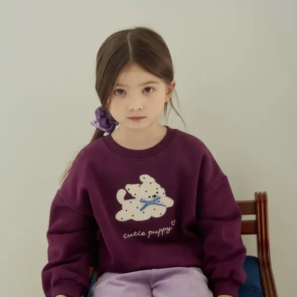 1 <b>momoannT恤</b>Winter 퍼피맨투맨 90-140cm