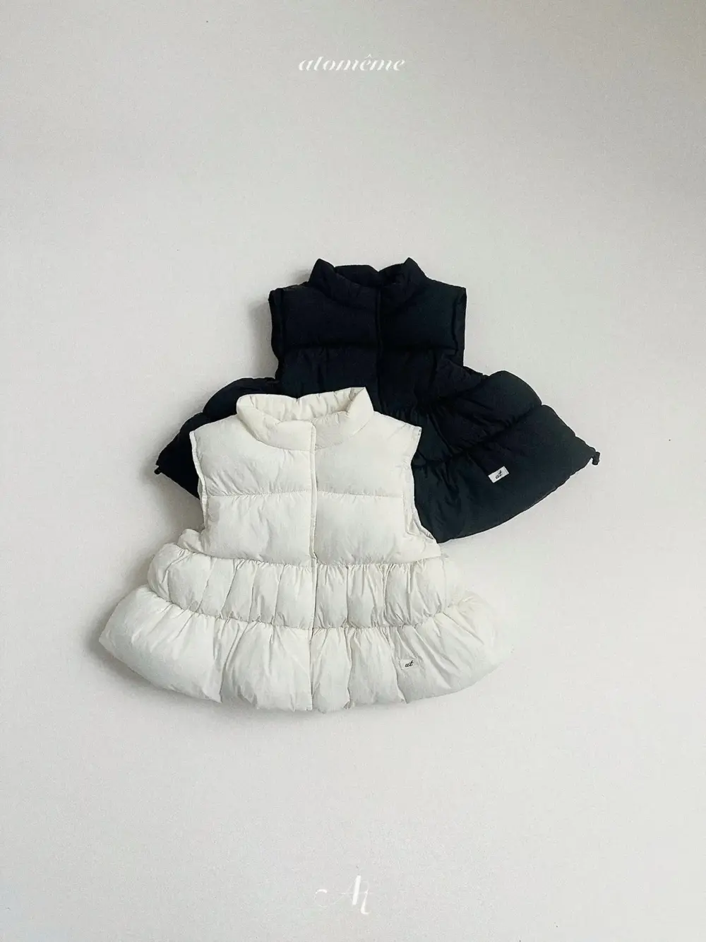 <b>Atomeme背心</b>Winter 퐁글 패딩조끼 70-110cm
