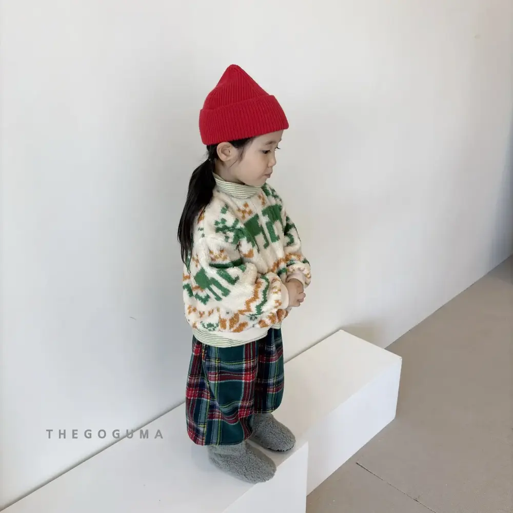 <b>THEGOGUMA 褲子</b>Winter 체크 벌룬조거PT 85-142cm
