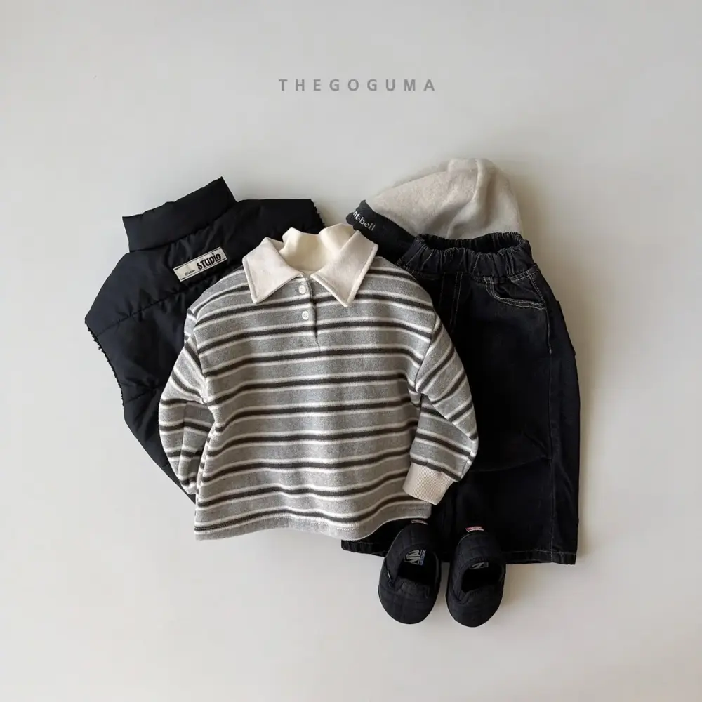<b>THEGOGUMA T恤</b>Winter 솜사탕 기모카라T 85-142cm