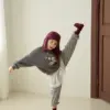 <b>momoann親子裝</b>Winter 피그캣맨투맨 90-140cm