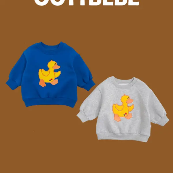 <b>OOTTBEBE上衣</b>Winter 오리맨투맨 65-115cm