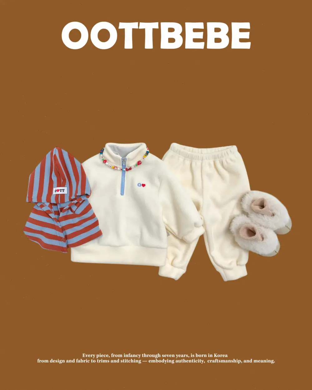 <b>OOTTBEBE套裝</b>Winter 뽀송이아노락상하복 65-115cm