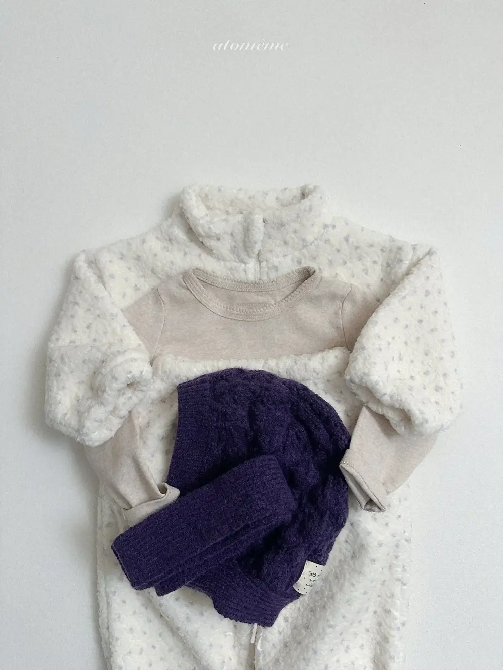 <b>Atomeme外套</b>Winter 테디 집업 70-110cm