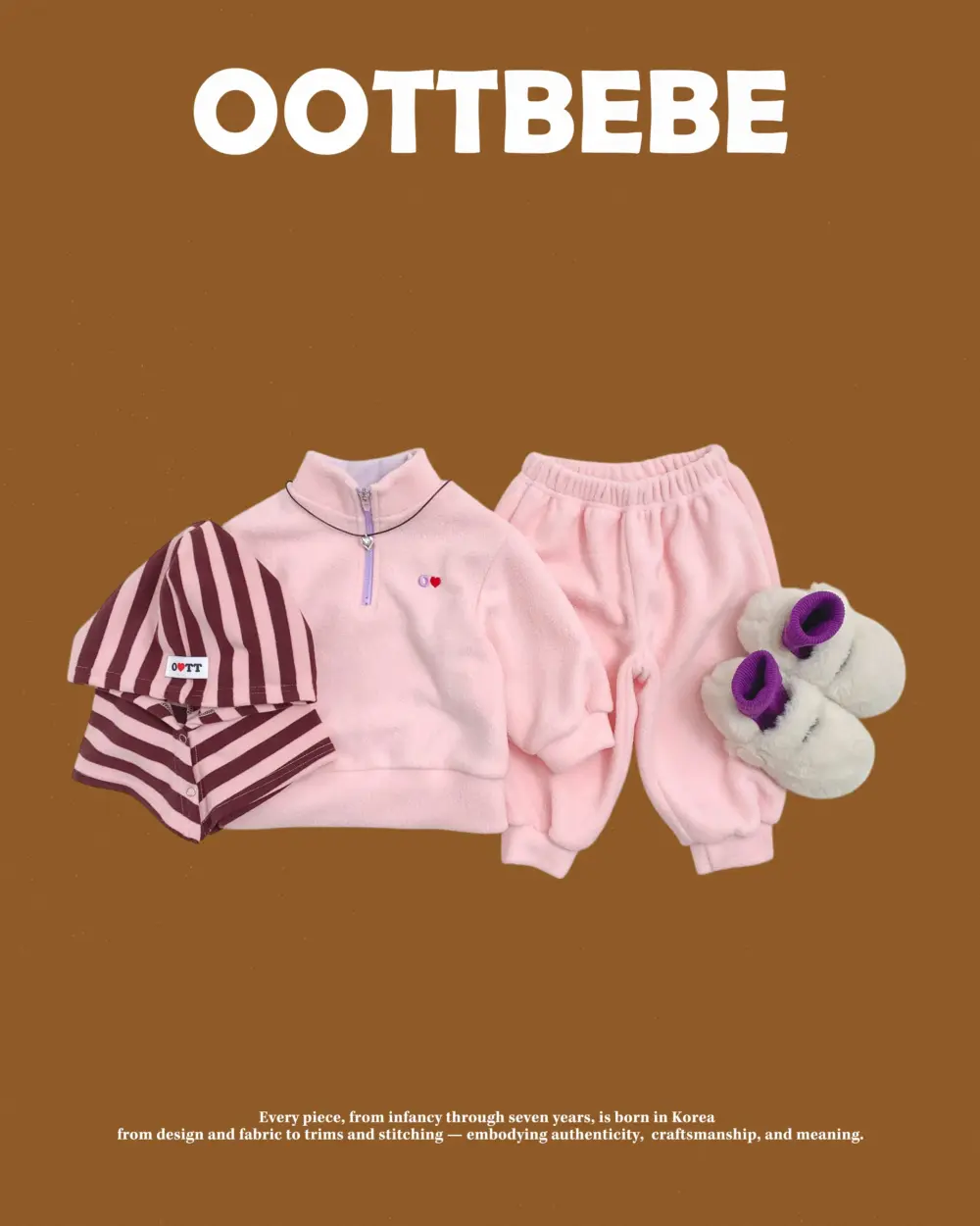 <b>OOTTBEBE套裝</b>Winter 뽀송이아노락상하복 65-115cm
