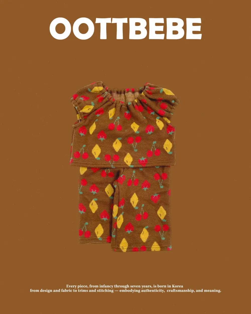 <b>OOTTBEBE套裝</b>Winter 체리퍼프니트셋업 65-115cm