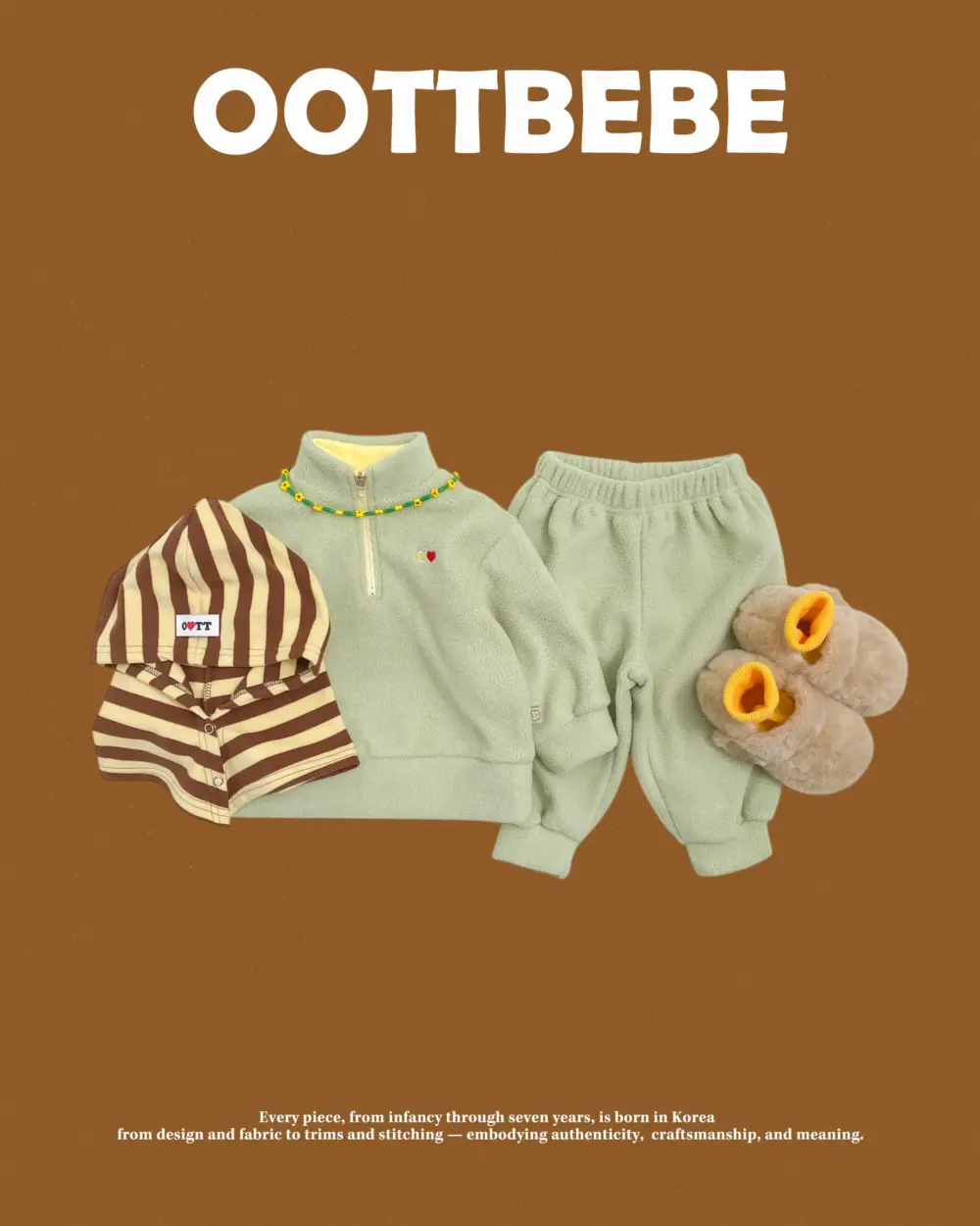 <b>OOTTBEBE套裝</b>Winter 뽀송이아노락상하복 65-115cm