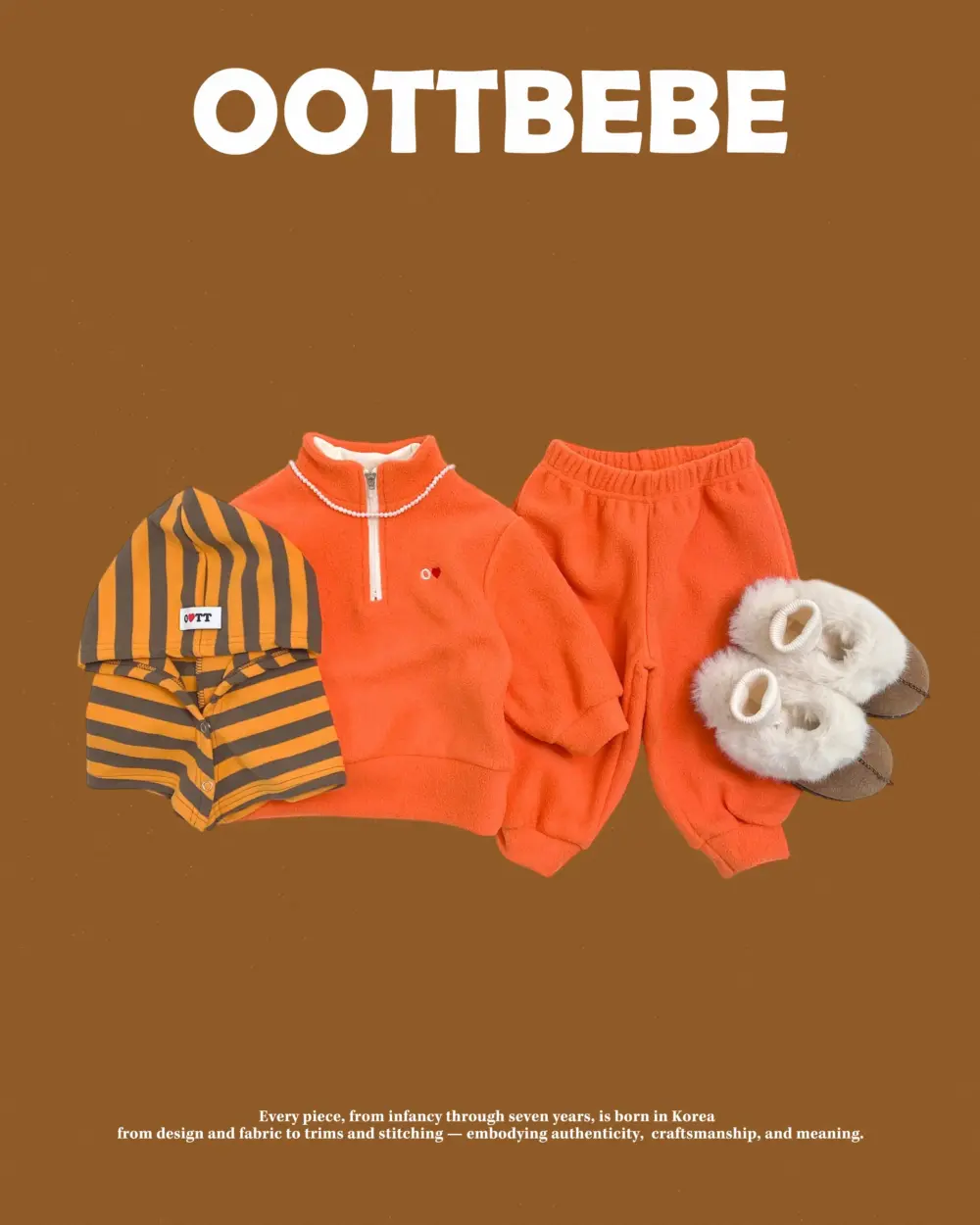 <b>OOTTBEBE套裝</b>Winter 뽀송이아노락상하복 65-115cm