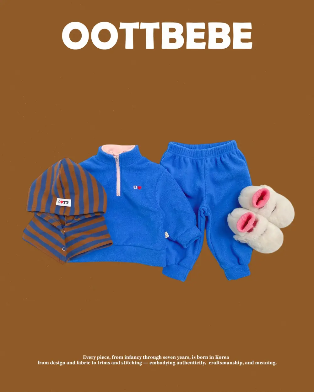 <b>OOTTBEBE套裝</b>Winter 뽀송이아노락상하복 65-115cm