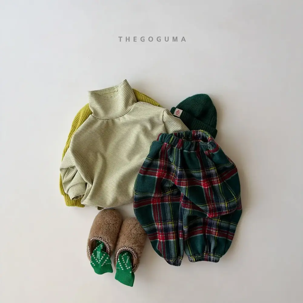<b>THEGOGUMA 褲子</b>Winter 체크 벌룬조거PT 85-142cm