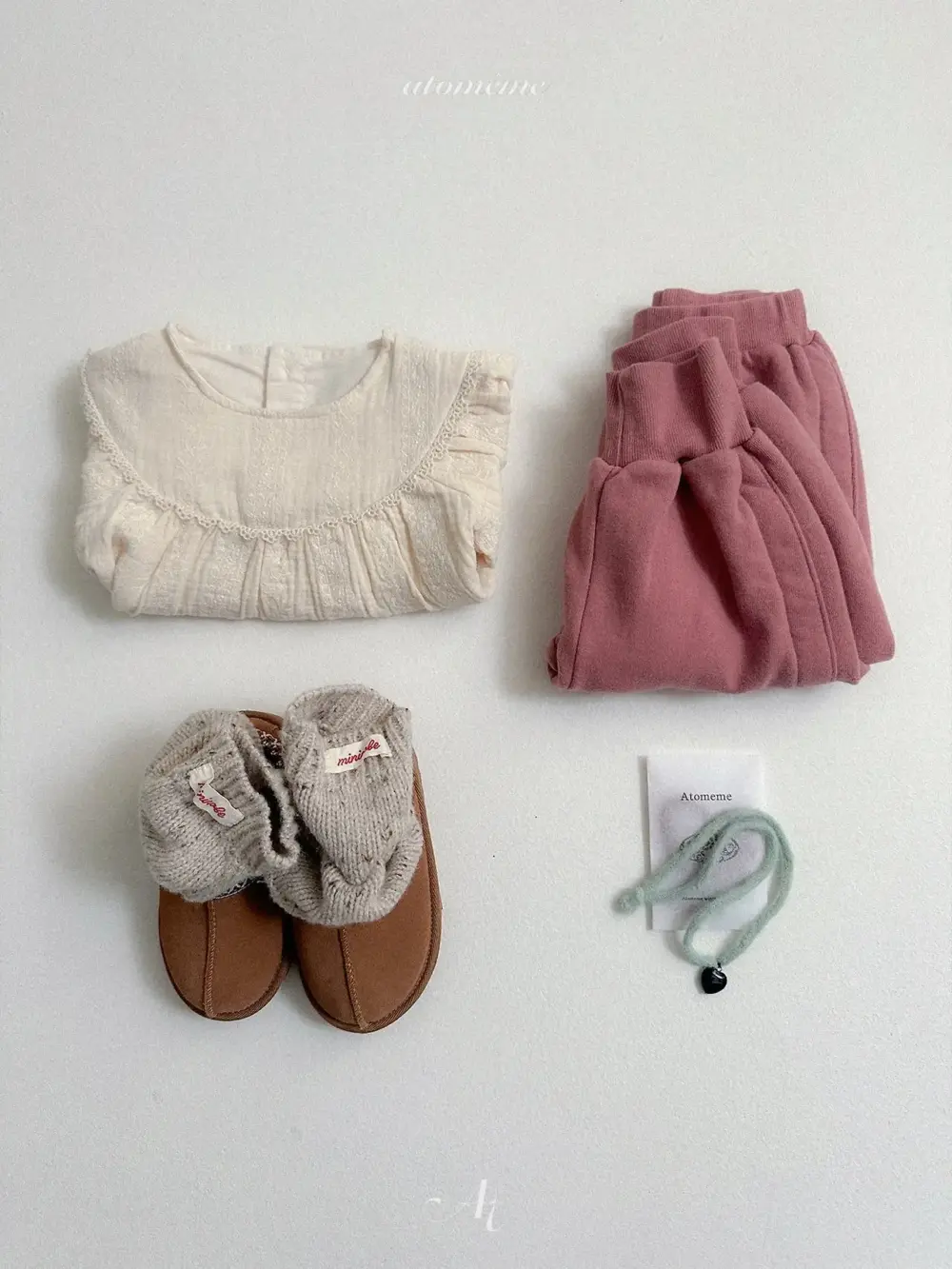 <b>Atomeme上衣</b>Winter  헤이 블라우스 70-110cm
