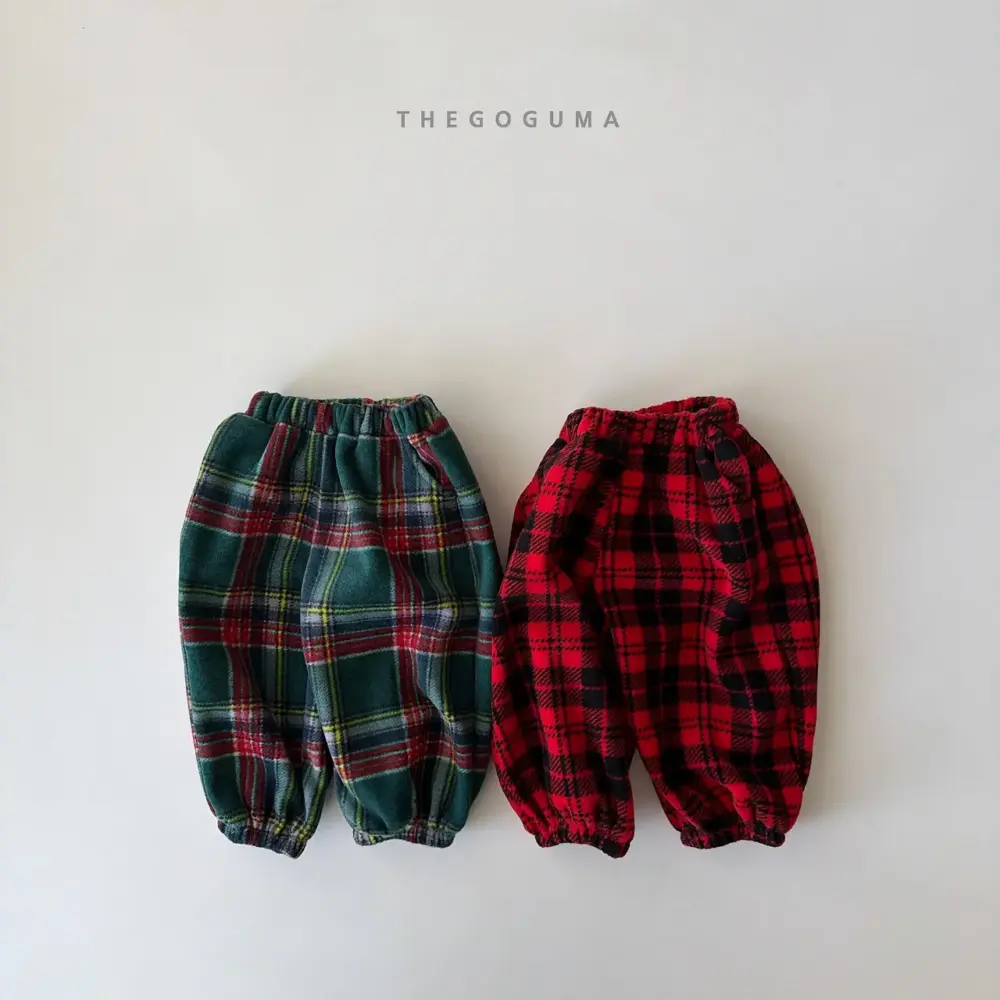 <b>THEGOGUMA 褲子</b>Winter 체크 벌룬조거PT 85-142cm