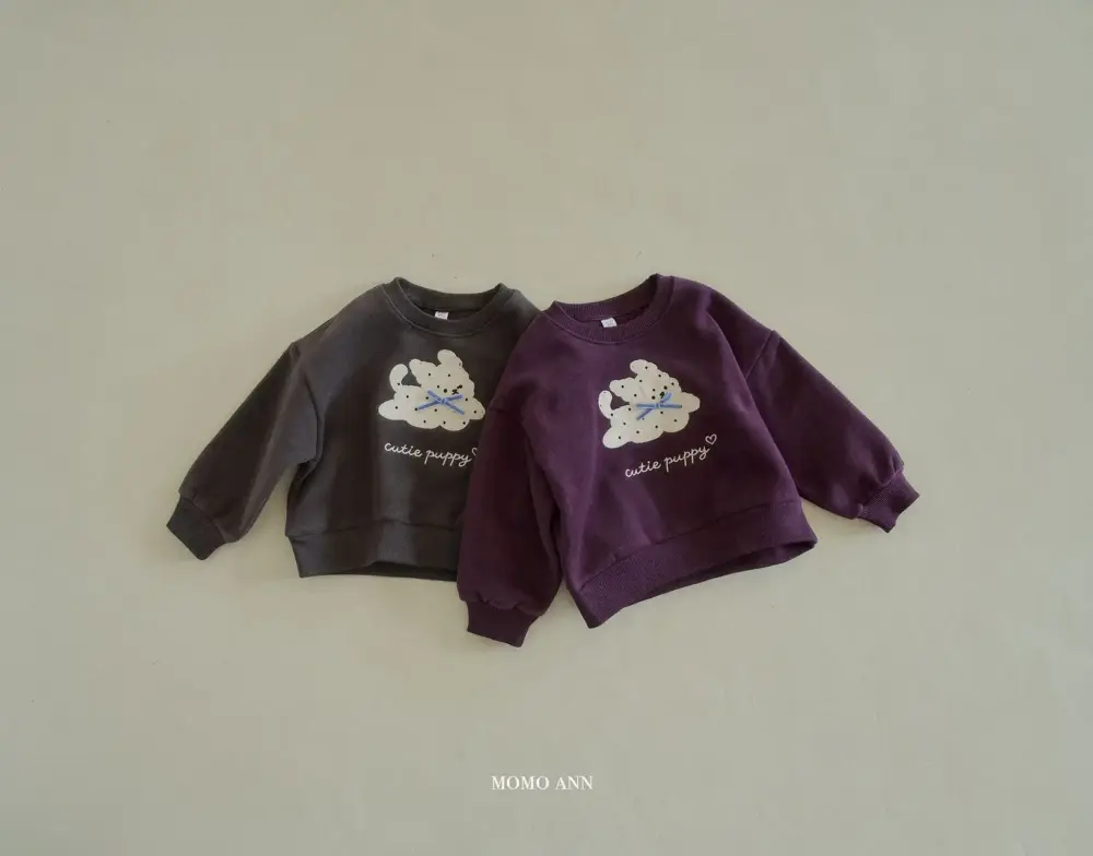 <b>momoannT恤</b>Winter 퍼피맨투맨 90-140cm