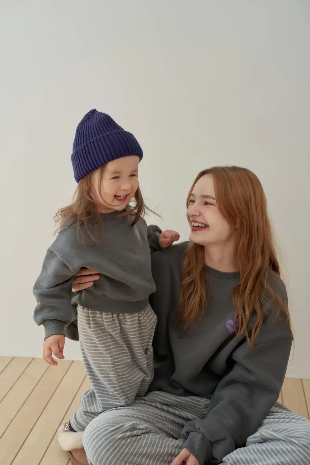 <b>momoann親子裝</b>Winter 패치맨투맨 90-140cm