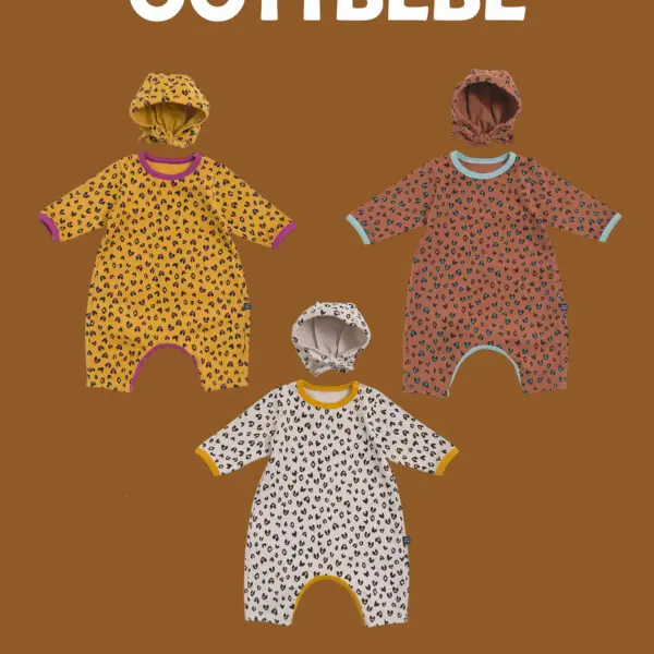 <b>｜BABY｜ OOTTBEBE套裝</b>Winter 하트호피전신슈트+보넷셋트 50-75cm