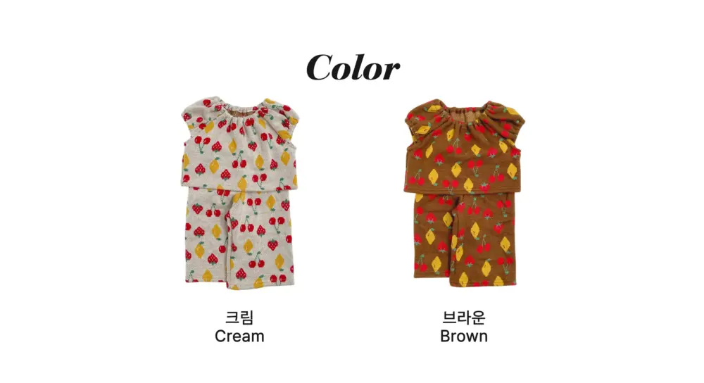 <b>OOTTBEBE套裝</b>Winter 체리퍼프니트셋업 65-115cm
