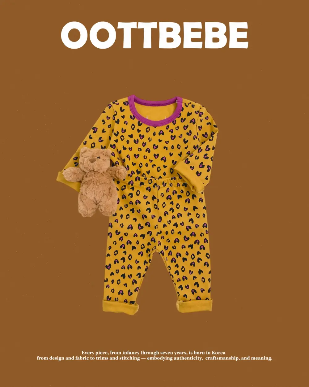 <b>OOTTBEBE套裝</b>Winter 하트호피실내복 65-115cm