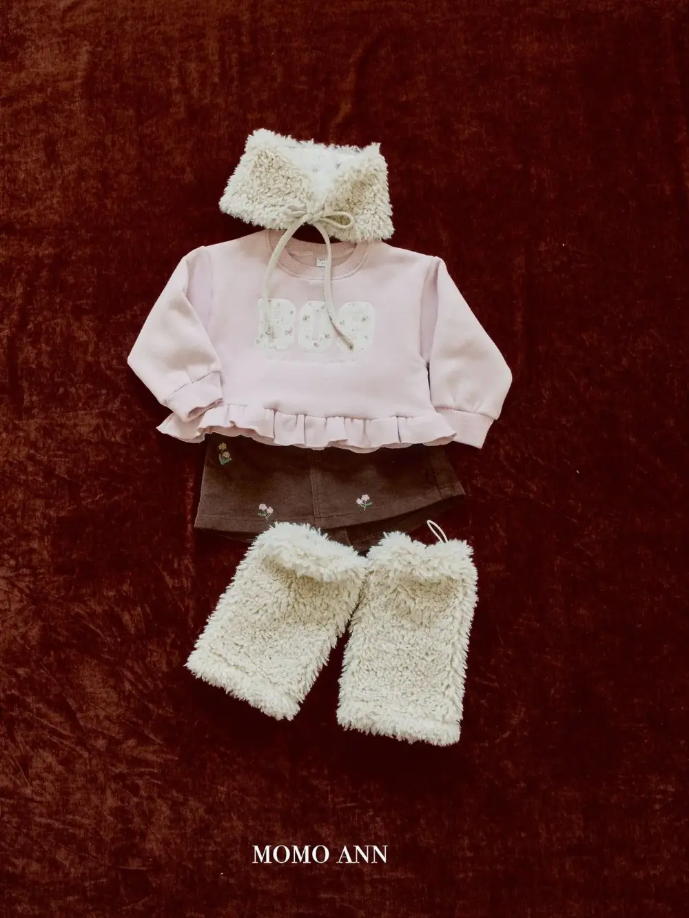 <b>momoann上衣</b>Winter 보니맨투맨 90-140cm