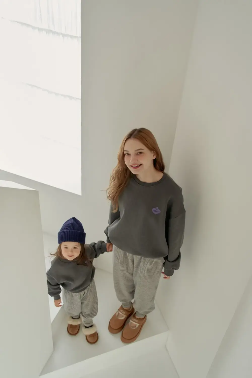 <b>momoann親子裝</b>Winter 패치맨투맨 90-140cm