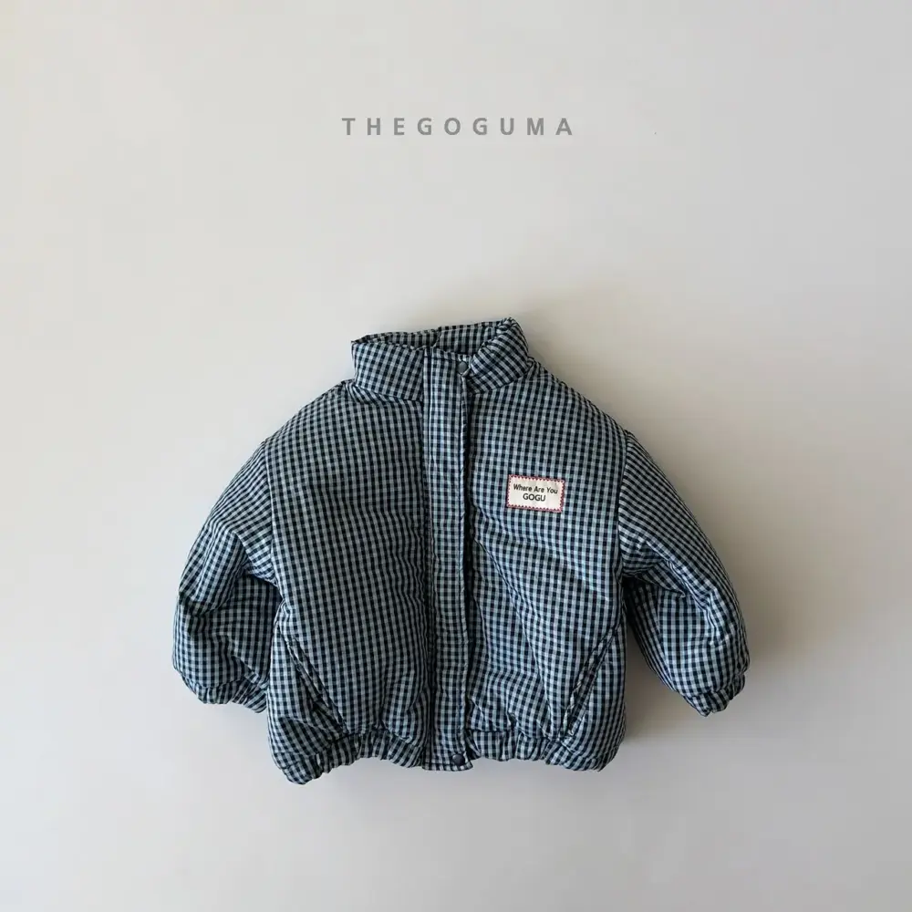 <b>THEGOGUMA 外套</b>Winter 체크 패딩점퍼 85-142cm
