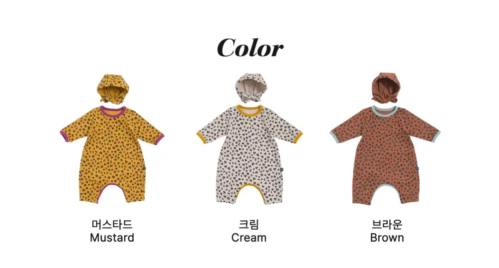 <b>｜BABY｜ OOTTBEBE套裝</b>Winter 하트호피전신슈트+보넷셋트 50-75cm